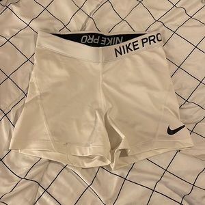 Nike pro white spandex woman’s size small